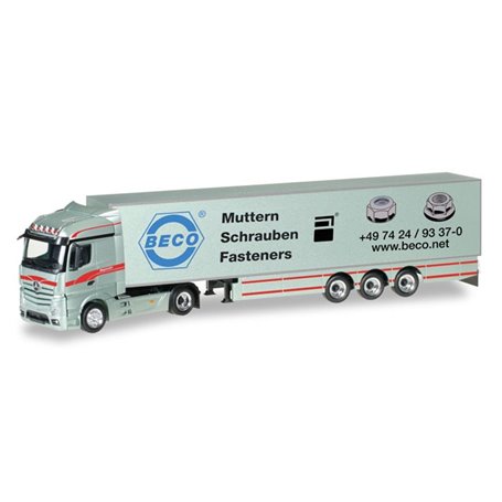 Herpa 307055 Mercedes-Benz Actros Streamspace box semitrailer "Bagemühl"