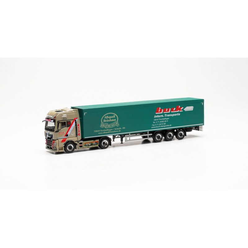 Herpa 316880 MAN TGX GX walking floor semitrailer Buck (Baden-Wue...