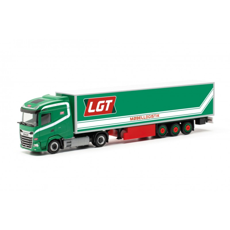 Herpa 317245 DAF XG box semitrailer LGT Logistics AS (Denmark Hor...