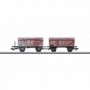 Märklin 46018 Pair of Gondolas with Hinged Covers