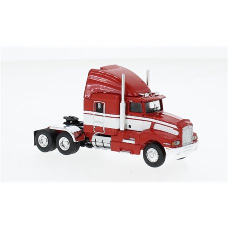 Brekina 85926 Dragbil Kenworth T 600, red/white 1984