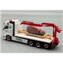 AH Modell AH-1256 Volvo FH Gl. 4 axle flat truck with loading crane "Green Cargo", med last