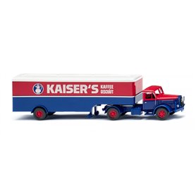 Wiking 051328 Box semi-trailer (Henschel) "Kaisers Kaffee"