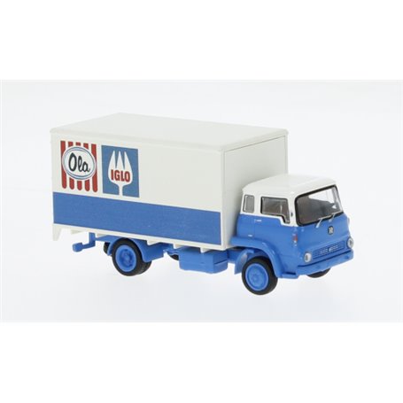 Brekina 35922 Lastbil Bedford TK box-wagon, Iglo Ola 1971