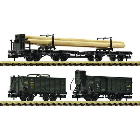 Fleischmann 6660061 Vagnsset 3-piece set: Goods wagons, K.Bay.Sts.B.