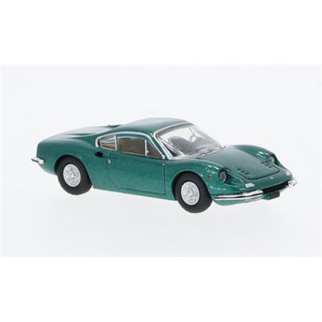 Brekina 870635 Ferrari Dino 246 GT, metallic-green 1969, PCX