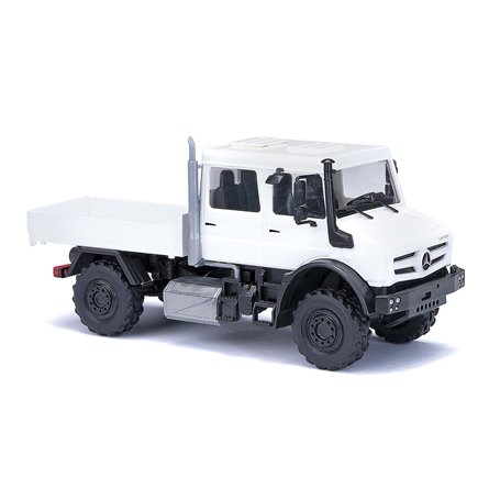 Busch 51081 Mercedes-Benz Unimog U 5023 Dubbelkabin, vit