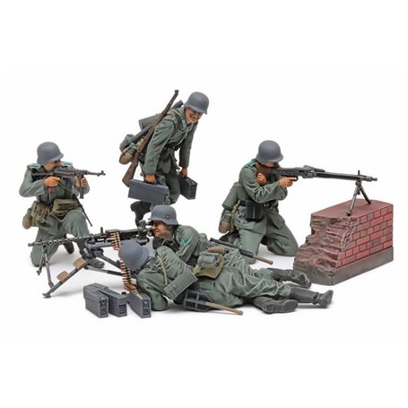 Tamiya 35386 Figurer German Machine Gun Team (MID-WWII)