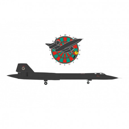 Herpa Wings 573283 Flygplan U.S. Air Force Lockheed SR-71A Blackbird - 9th SRW Detachment 4, RAF Mildenhall "Farewell-Dartboa...