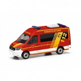 Herpa 098045 MAN TGE bus high-roof "Fire Brigade Goslar  Fire Departement Management" (Lower Saxony Goslar)