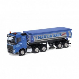 Herpa 317979 Volvo FH FD thermal insulation trough dumper "Martin Baur" (Baden-Wuerttemberg Ertingen-Binzwangen)