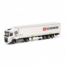 Herpa 318013 DAF XG curtain canvas semitrailer "DB Schenker  City Trans Harz" (Saxony-Anhalt Wernigerode)