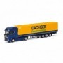 Herpa 318099 DAF XG+ curtain canvas semitrailer truck "Dachser Intelligent Logistics" (Bavaria Kempten)