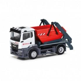 Herpa 318105 MAN TGS NN skip loader AK12 "Veolia" (Berlin)