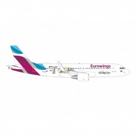 Herpa Wings 537698 Flygplan Eurowings Airbus A320 "Salzburger Land" - D-AEWP