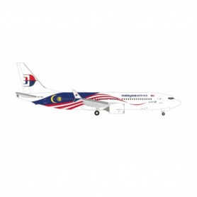 Herpa Wings 537780 Flygplan Malaysia Airlines Boeing 737 Max 8 - 9M-MVA