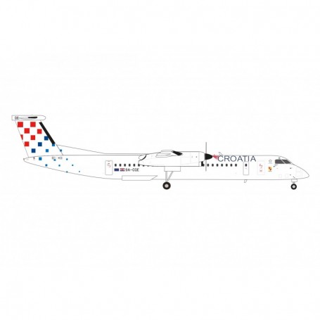 Herpa Wings 573108 Flygplan Croatia Airlines Bombardier Q400 - "Zagorje" - 9A-CQE