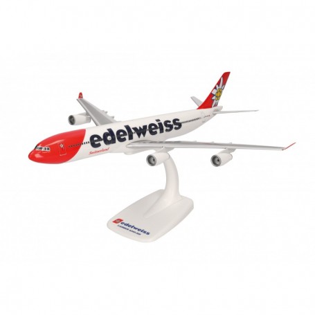 Herpa Wings 611336-001 Flygplan Edelweiss Air Airbus A340-300 - HB-JMC "Flumserberg"