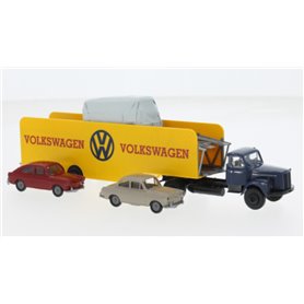 Brekina 85133 Biltransport Scania L 111 Autotransport-SZ, Volkswagen 1962