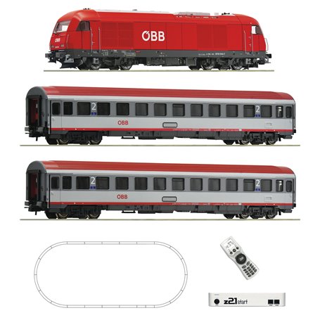 Roco 5110005 z21 start digital set: Diesel locomotive class 2016 with express train, ÖBB