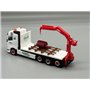 AH Modell AH-1256 Volvo FH Gl. 4 axle flat truck with loading crane "Green Cargo", med last