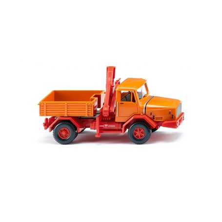 Wiking 049305 Heavy duty tractor unit (Faun) yellow orange