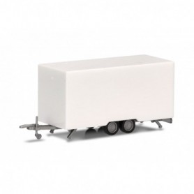 Herpa 054249 Box trailer 4,7m for cars and vans, White