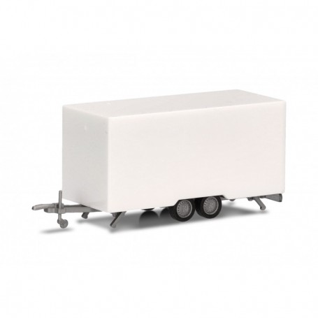 Herpa 054249 Box trailer 4,7m for cars and vans, White