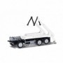 Herpa 085861 Parts service. Truck chassis 3axles Mercedes-Benz (without cabin) skip loader AK16, (2 pieces)