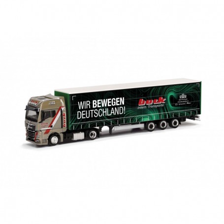 Herpa 317818 MAN TGX GX lowliner semitrailer truck "Buck Wir bewegen Deutschland"