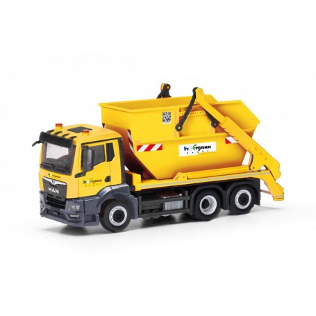 Herpa 318433 MAN TGS NN skip loader AK16 "Hofmann"