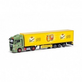 Herpa 318266 MAN TGX GM box semitrailer truck "Wandt Langnese"