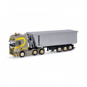 Herpa 318471 Scania CR 20 HD stöffelliner semitrailer truck "Dornbierer"