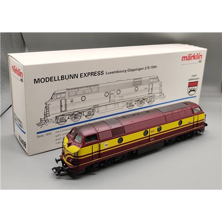 Märklin 83468 Diesellok klass 1801 "Luxembourg-Göppingen 2/9-1994" Stadt Göppingen