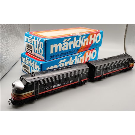 Märklin 3129-4129 Diesellok klass F7 svart "Southern Pacific" driftnummer 6329