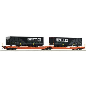 Roco 77403 Articulated double-pocket wagon T3000e, Wascosa