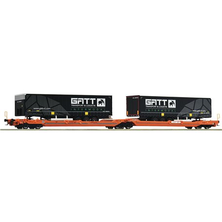 Roco 77403 Articulated double-pocket wagon T3000e, Wascosa