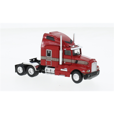 Brekina 85935 Dragbil Kenworth T 600, red/dark red 1984