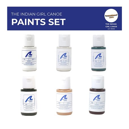 Artesania 277PACK31 Paints Set for Ship Model: Indian Girl Canoe