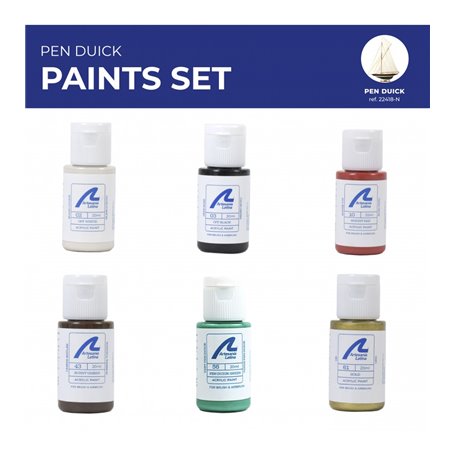 Artesania 277PACK32 Paints Set for Ship Model: Racing Cutter Pen Duick