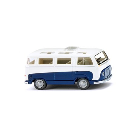 Wiking 028997 Ford FK 1000 panorama bus - sapphire blue/white