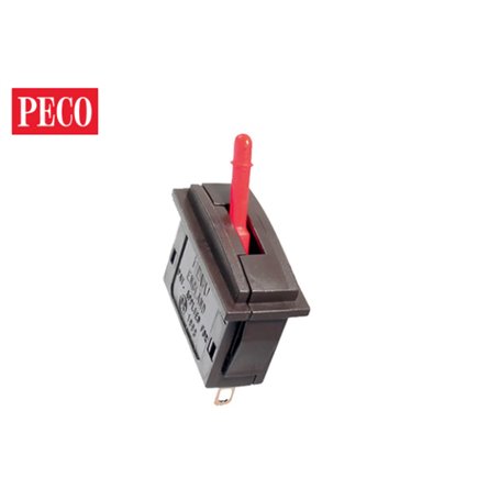 Peco PL-26R Vippkontakt för PL-50, röd switch