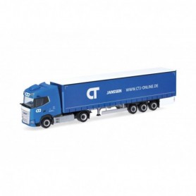 Herpa 318495 DAF XG curtain canvas semitrailer "CTJ" (North Rhine-Westphalia Dormagen)