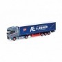 Herpa 318693 DAF XG+ curtain canvas semitrailer "A. Ebner" (Austria Thalgau)