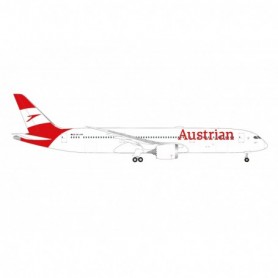 Herpa Wings 537834 Flygplan Austrian Airlines Boeing 787-9 Dreamliner