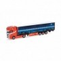 Herpa 318785 Scania CS 20 HD 15m curtain canvas semitrailer "Ferntrans Haas" (Baden-Wuerttemberg Schenkenzell)