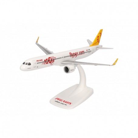 Herpa Wings 614320 Flygplan Pegasus Airlines Airbus A321neo "100th"