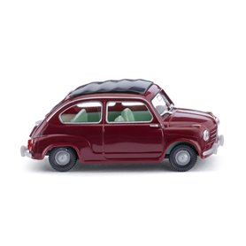 Wiking 009908 Fiat 600 - wine red