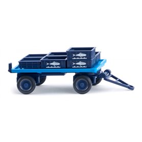 Wiking 038406 Flatbed-trailer "Seefische"