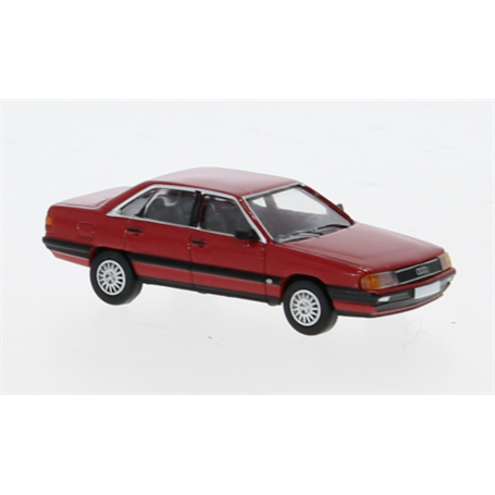 Brekina 870437 Audi 100 (C3), red 1982, PCX